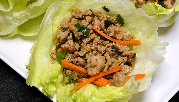 Thai Chicken Lettuce Wraps