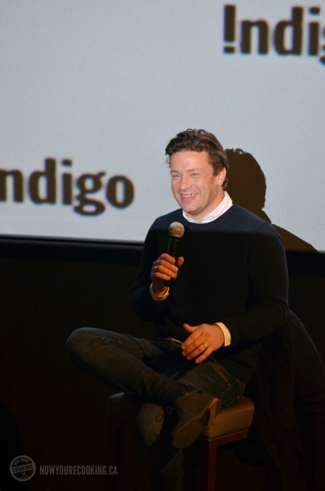 Celebrity Chef Jamie Oliver at an Indigo Event, promoting his new book Everyday Super Foods and TV show, Jamie's Super Foods.
