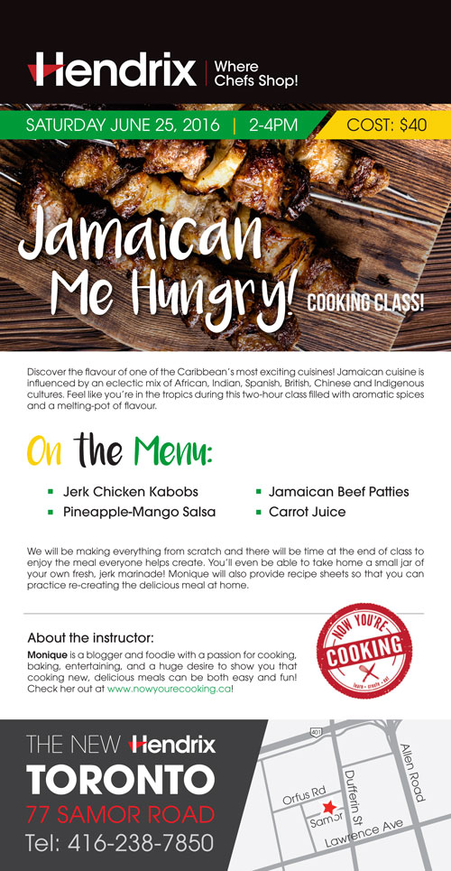 Jamaican Me Hungry - Cooking Workshop at Hendrix