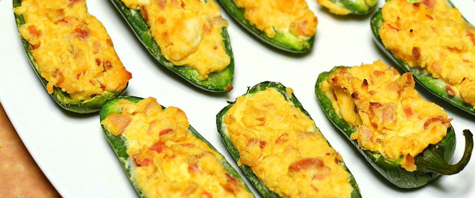Bacon + Cheese Stuffed Jalapeños