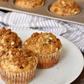 Chocolate Chip Banana Crumb Muffins