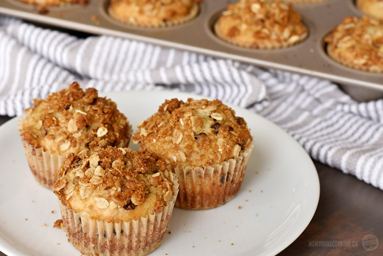 Chocolate Chip Banana Crumb Muffins