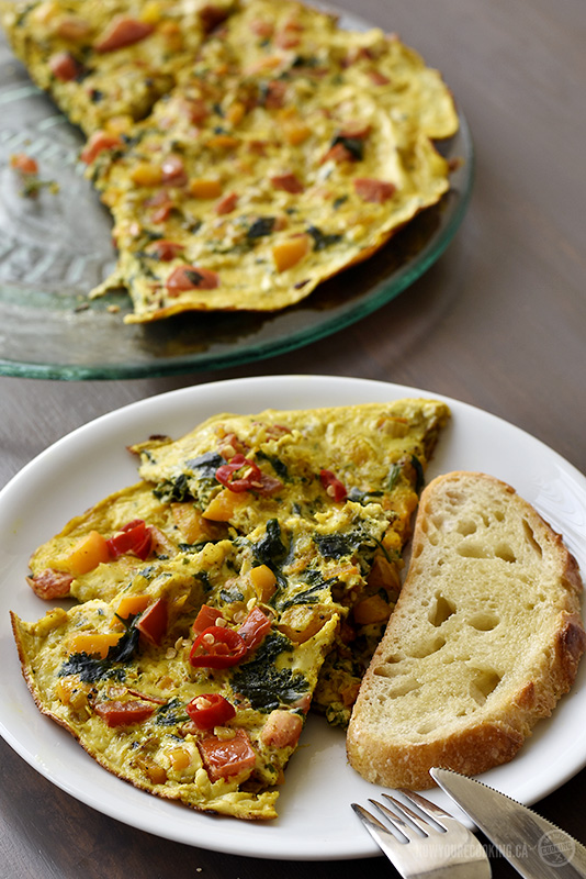 Spicy Masala Frittata - Now You're Cooking