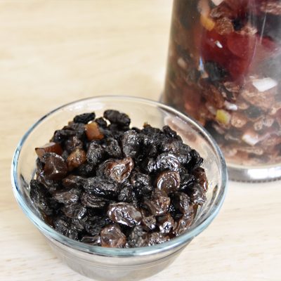 How to Soak Dried Fruits for Black (Rum) Cake