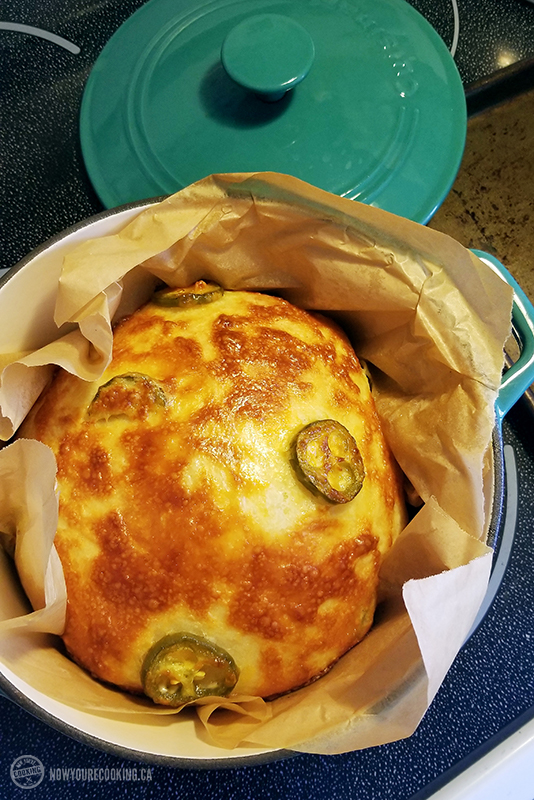 Now You're Cooking - Cheddar Jalapeño Dutch Oven Bread