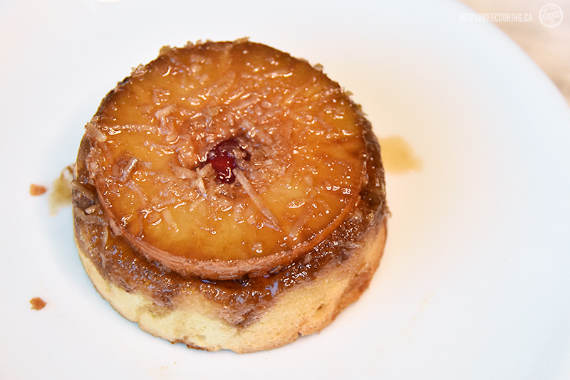 Now You're Cooking - Mini Pina Colada Upside-Down Cakes