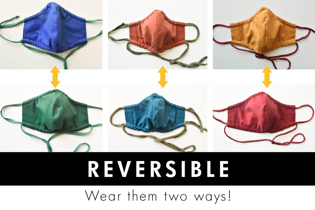 Reversible face masks by MoNeekCo