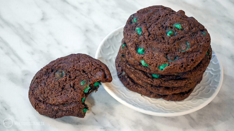 Mint Double Chocolate Chip Cookies